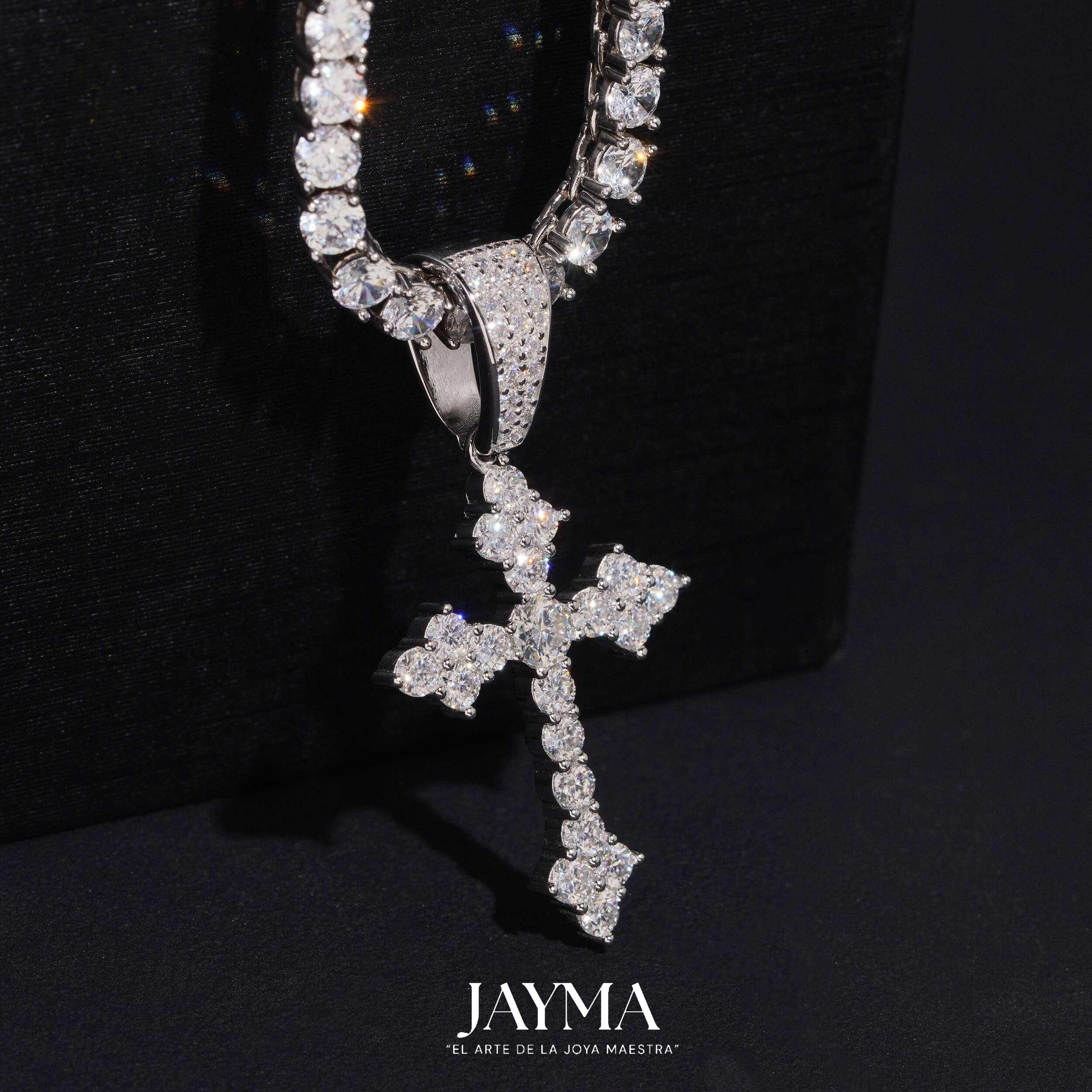 Dije Cross Diamante Lab IGI