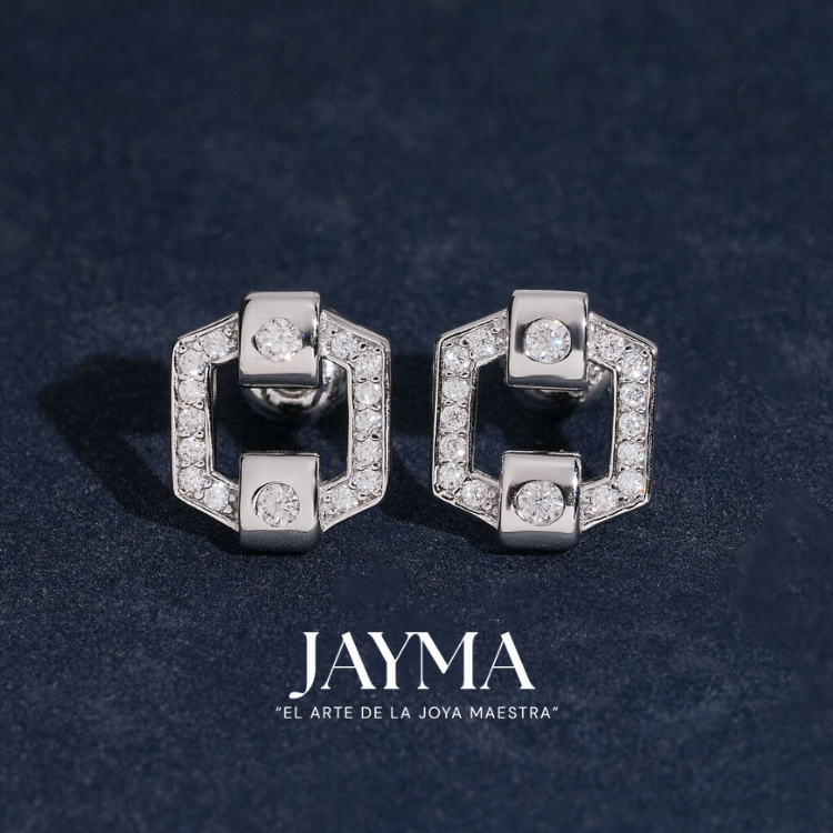 Aretes Hexagon Tech Studs