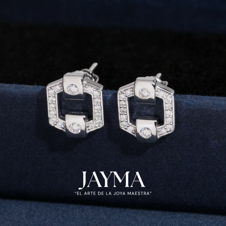 Aretes Hexagon Tech Studs