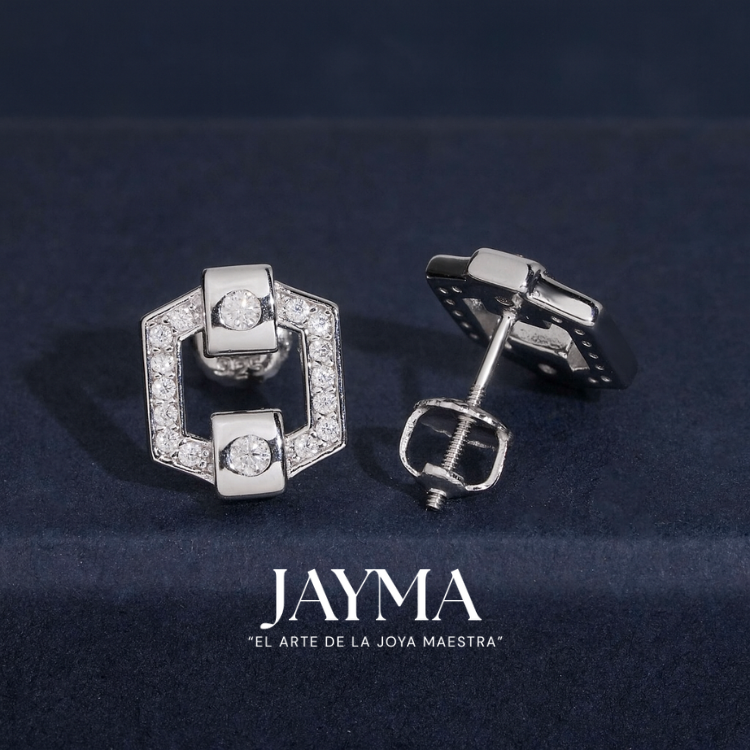 Aretes Hexagon Tech Studs