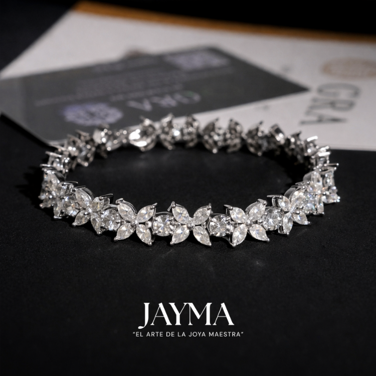 Pulso Marquise Flower Tennis