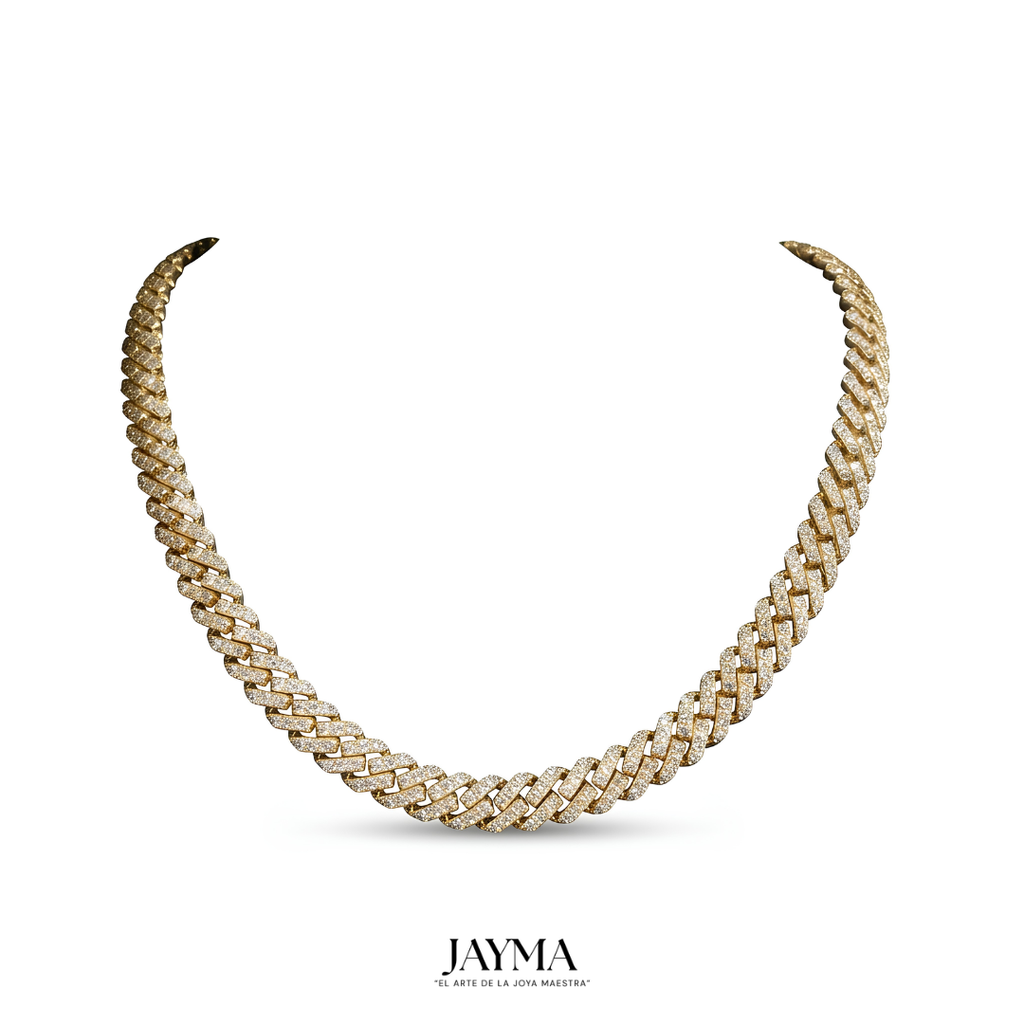 Cadena CUBANA 12mm 18K