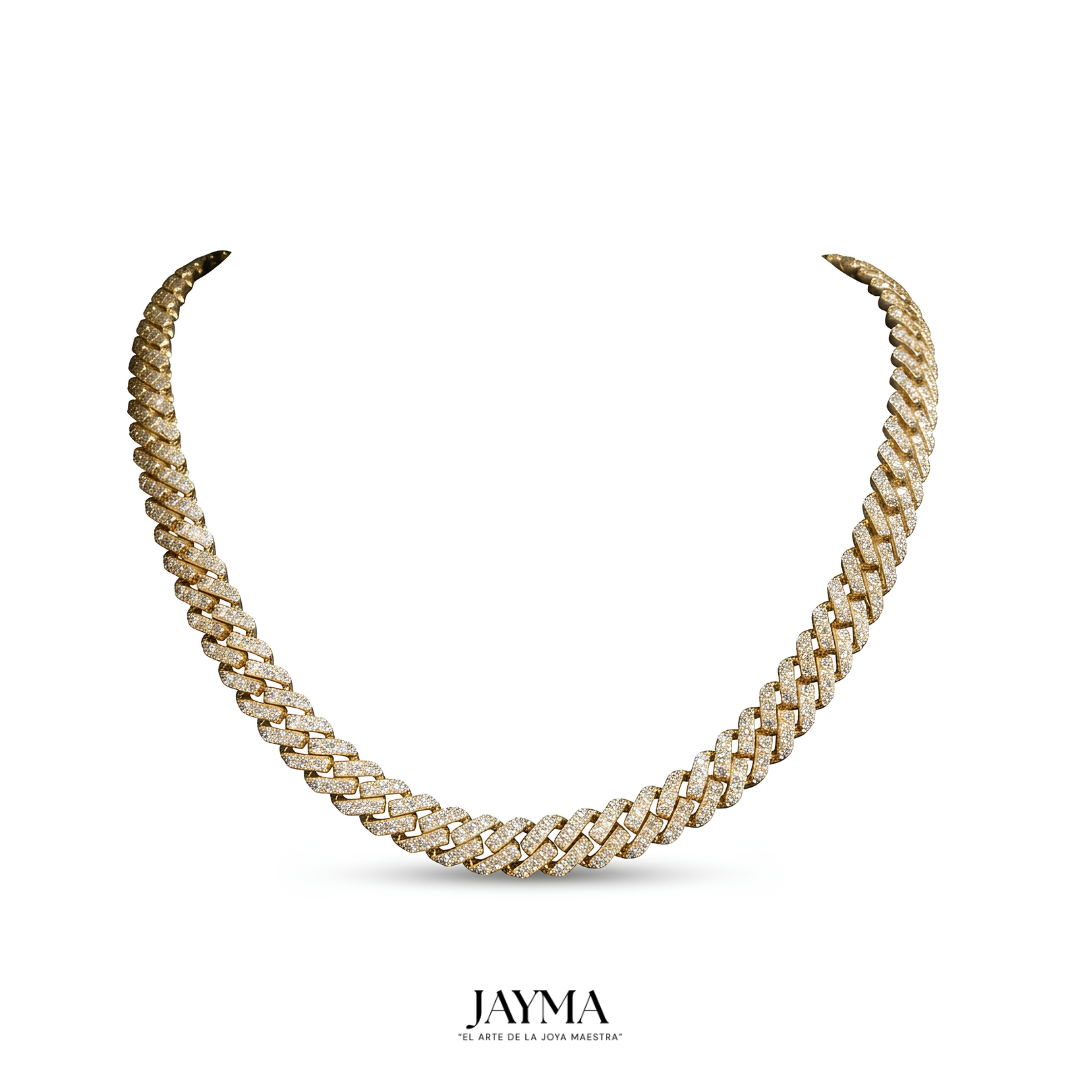 Cadena CUBANA 12mm 18K