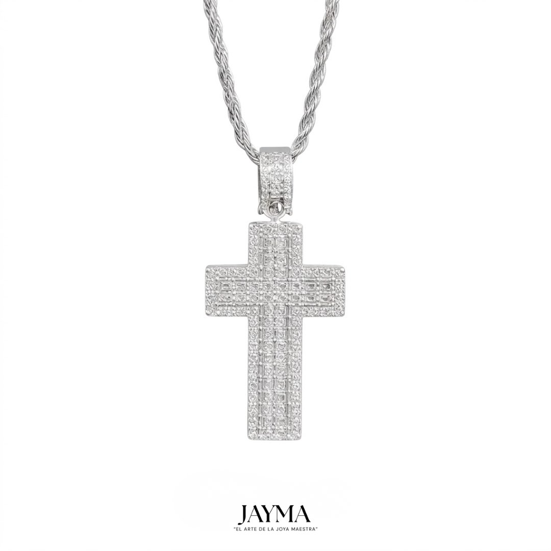 Colgante EMPIRE BAGUETTE CROSS