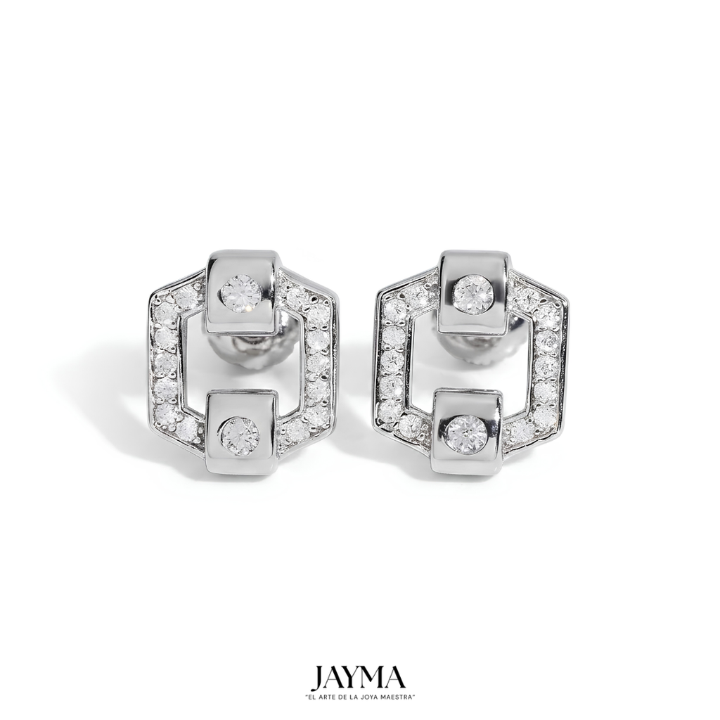 Aretes Hexagon Tech Studs