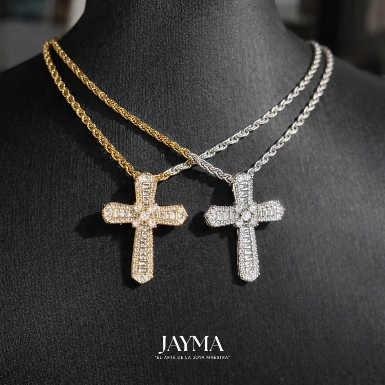 Colgante Baguette Cross