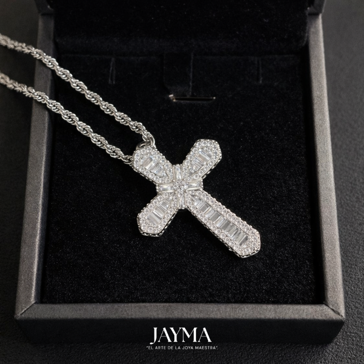 Colgante Baguette Cross