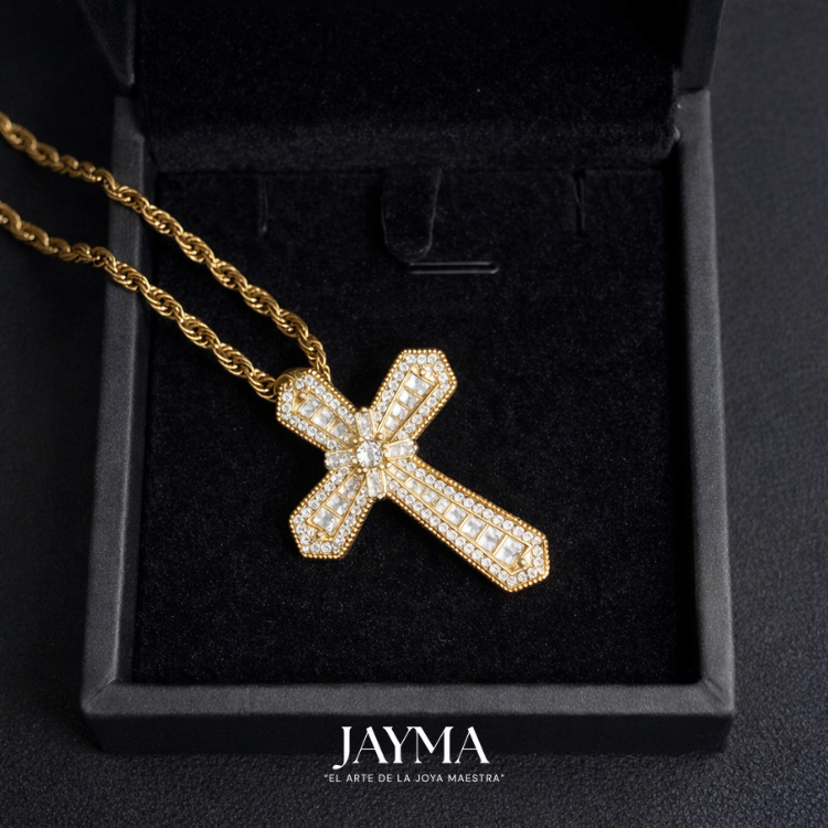 Colgante Baguette Cross