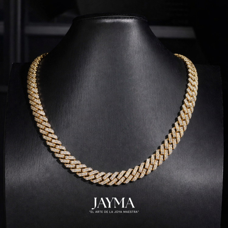 Cadena CUBANA 12mm 18K