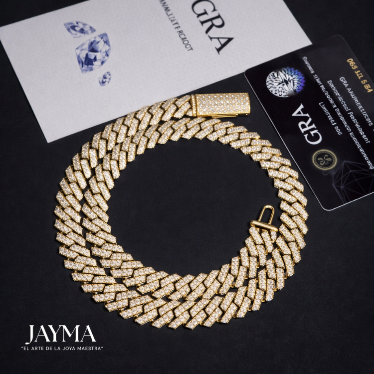 Cadena CUBANA 12mm 18K