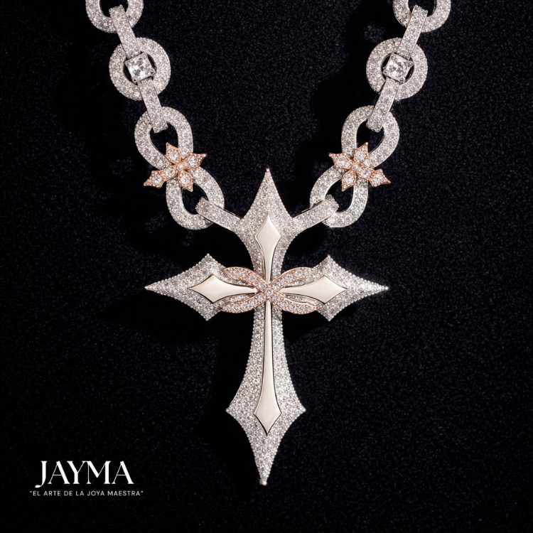 Cadena GOTHIC DAGGER WHITE GOLD